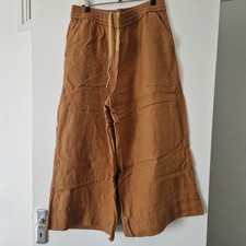 Wyse Croped Camel Linen Mix