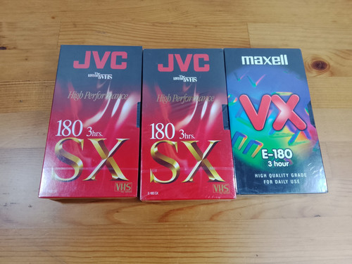 Blank vhs 180 - x, e-180