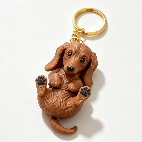 Dachshund dog figure key - dachshund,