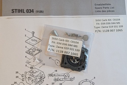 Stihl 034 036 044 ms340 - 036, ms360