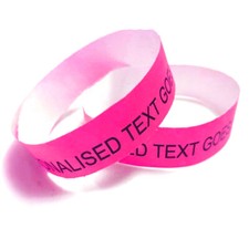 Personalised Paper Wristbands