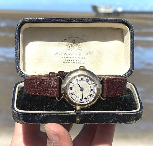 Rolex antique 9ct gold - rolex,
