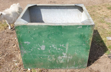 Large Galvanised Water Tank Planter With Drinker Ideal For Bay Tree Olive Tree