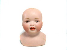 Antique bisque shoulderplate doll head, 401 Hermann Steiner, 3.15", Germany