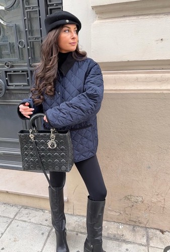 Zara navy blue water repellant - zara,