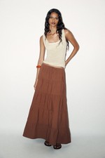 ZARA BROWN PANELLED 100%
