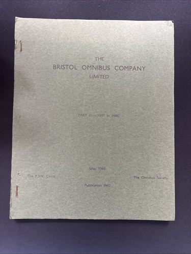 Bristol omnibus company - bristol,