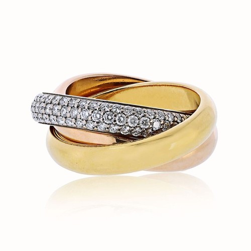 Cartier trinity 18k tri color - cartier,