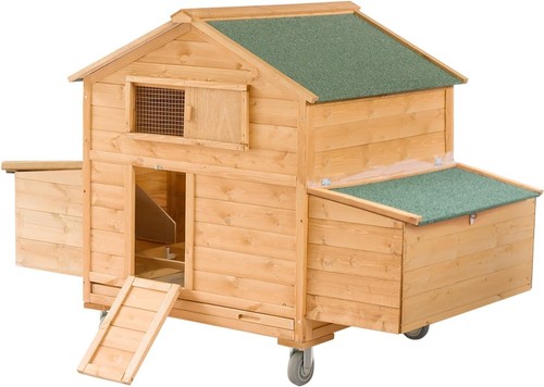 Mobile chicken coop - mobile, with