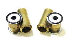 2 X BRASS FRONT LOWER