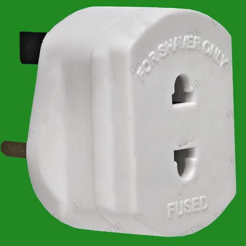 White shaver adaptor plug - shaver, for