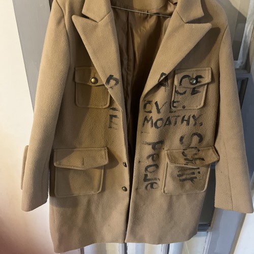 Ladies camel coat size - coat, m