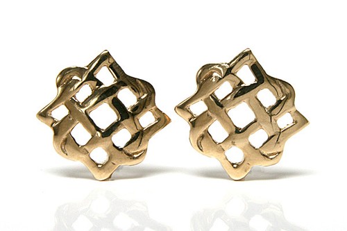 9ct gold celtic studs - 9ct,