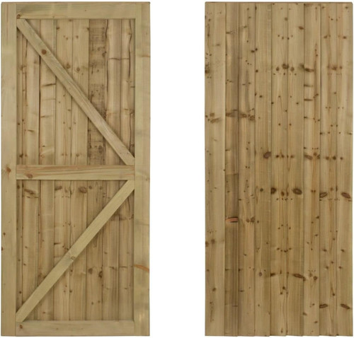 Wooden garden and - wooden, side