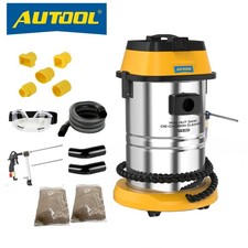 Walnut Sand Blaster Blasting Machine 30L Car Engine Carbon Cleaner Cleaning Kit 