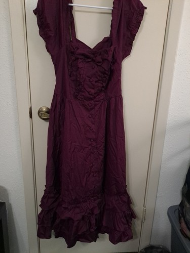 Women purple dress classic - purple,