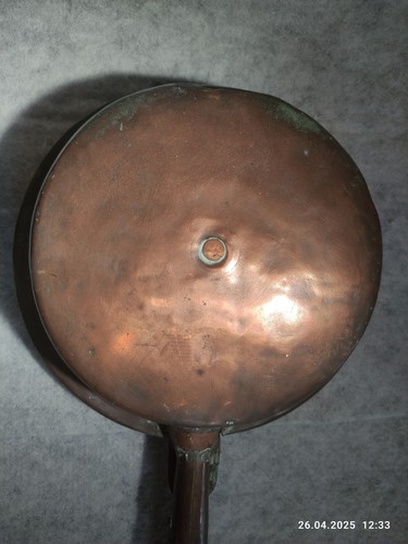 Antique cooper warming pan - pan, &
