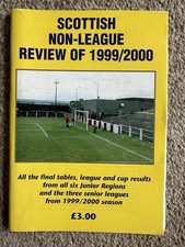 SCOTTISH NON LEAGUE REVIEW OF 1999/2000 FOOTBALL BOOK