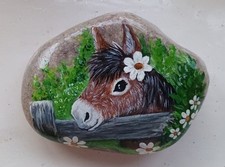 Hand Painted Pebble Stone Rock