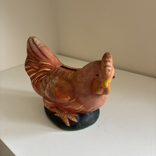 Vintage hand painted - painted, ceramic