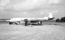 776 Sqn, FRU, Canberra TT.18, WK142 at Hurn, 22 Sep 1969 - Original B&W neg