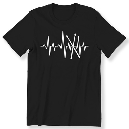 Drummer heartbeat shirt - drummer, t
