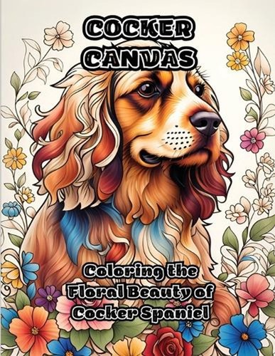 Cocker canvas coloring the - canvas:,