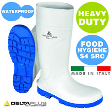 HIGH QUALITY WHITE FOOD HYGIENE WORK SAFETY WELLINGTON BOOTS WELLIES STEEL TOE