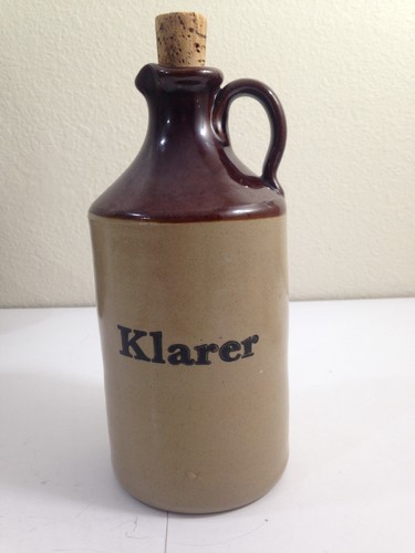 Klarer crock bottle spirits
