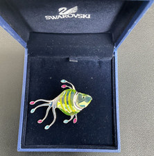 **NEW** GENUINE Signed SWAROVSKI "Calimera" Paradise Exotic Fish Brooch  626208