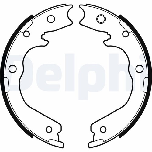 Delphi ls2137 brake shoe - brake,