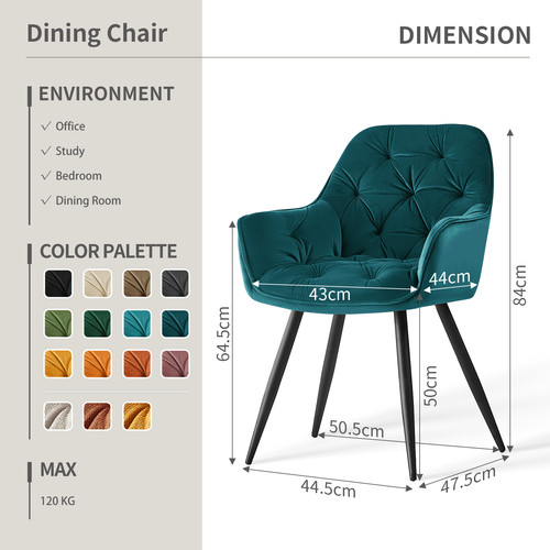 4pcs dining chairs - 1/2/4pcs, set