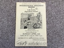 Oxford speedway riders - *,