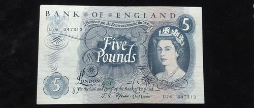 Bank england five pound - of,