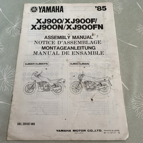 Yamaha xj900 xj900f xj900n - yamaha,