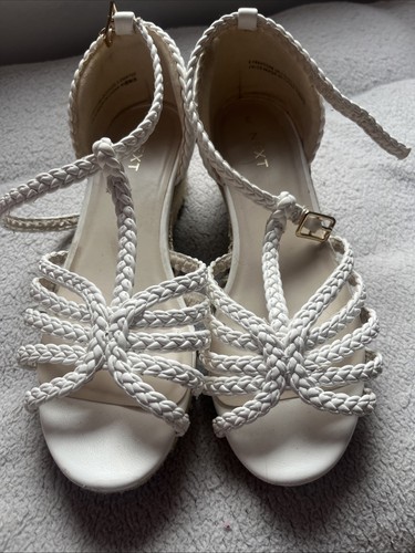 Girls white next sandals with - girls,