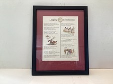 Signed Christopher Curtis 1988 Horse Riding Poem Drawings By John Tickner