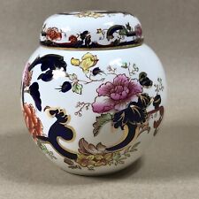 Masons Blue Mandalay Gilded Ironstone Ginger Jar