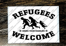 REFUGEES WELCOME Sticker Packs (25-1000) - LIBERTY PEACE FREEDOM LOVE UNITY