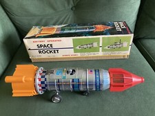 Vintage 1960s Yoshino Japanese Tinplate Space Rocket Apollo 15, Boxed - EASTER