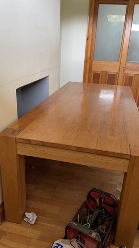 Oak dining table and chairs - oak,