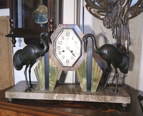 Rare art deco mantel clock - rare,