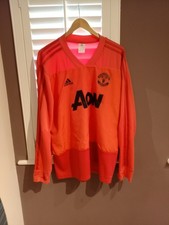 Adidas Manchester United Mens Top  XL Red Football Training 2018/19 Utd