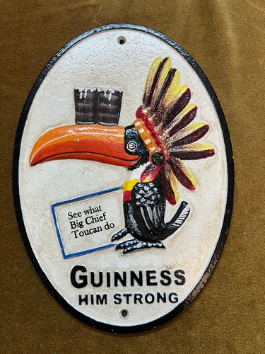Cast metal guinness toucan - metal,
