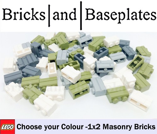 Lego bricks 1x2 masonry - lego,