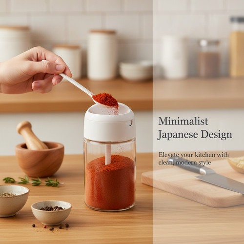 Glass spice containers - glass,