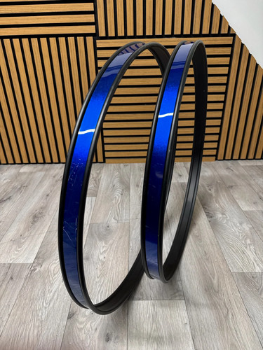 Blue bass drum metal - 22”,