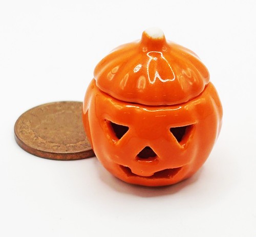 Dolls house ceramic pumpkin - dolls,