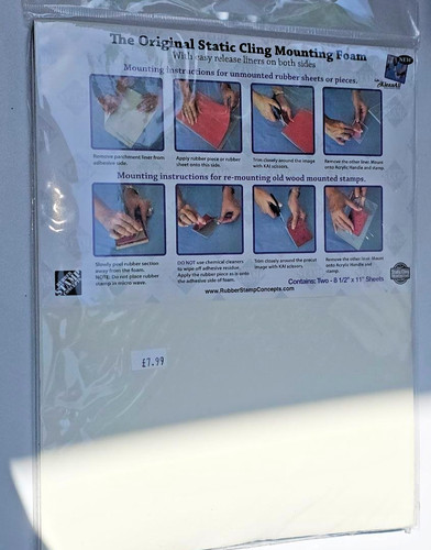 Static cling mounting foam - static,