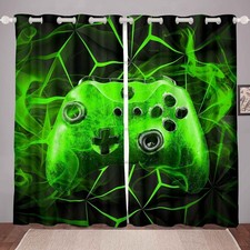 Gaming Curtain Kids Gamer Video Games Curtain Set for Boys